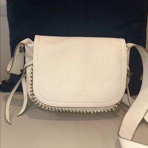 Coach Dakota Mini Flap White 21 Crossbody Saddle Bag